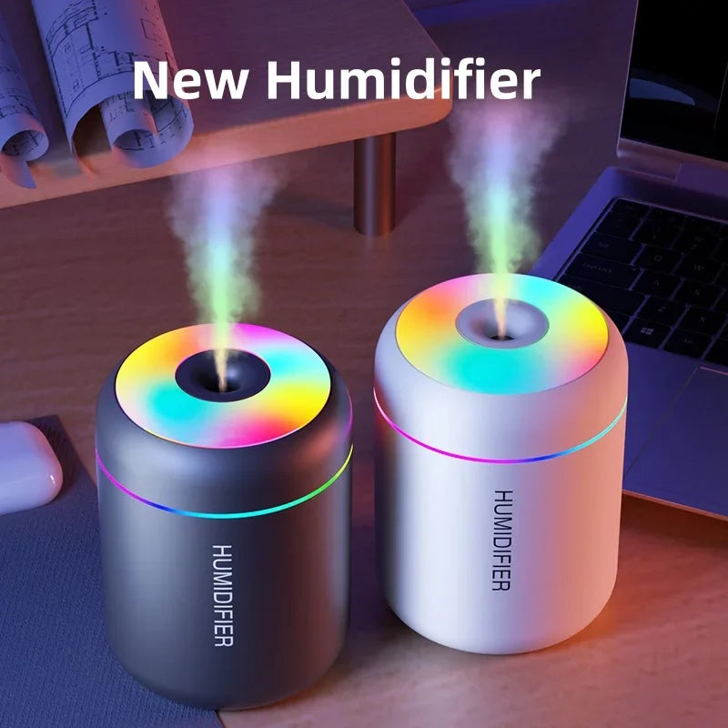 180ML Mini Air Humidifier USB Electric Aroma Diffuser – Essential Oil Purifier with Colorful Night Light