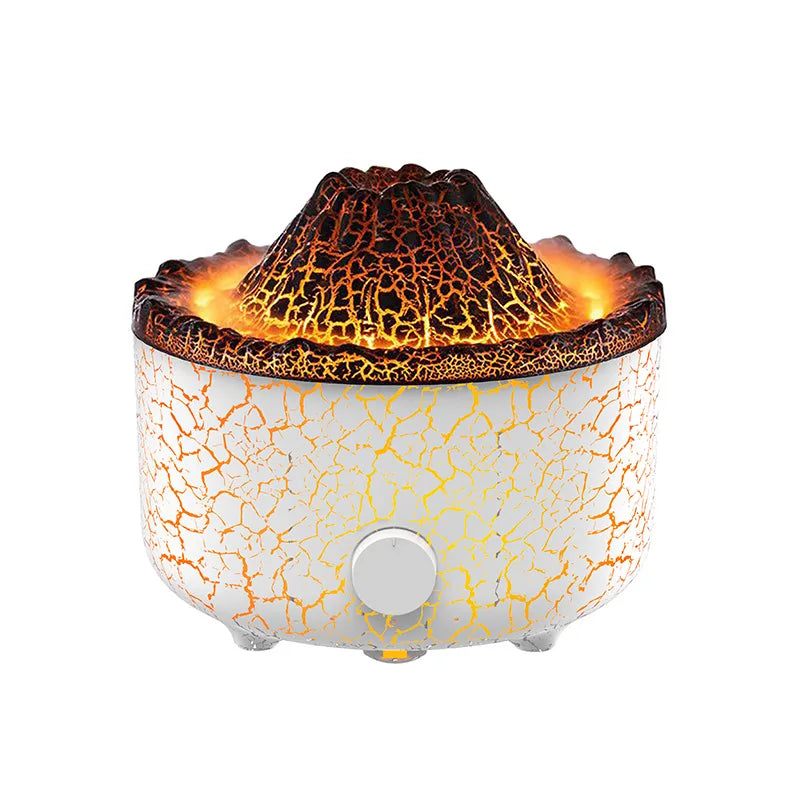 Volcanic Flame Aromatherapy Diffuser – Colorful Smoke Effect