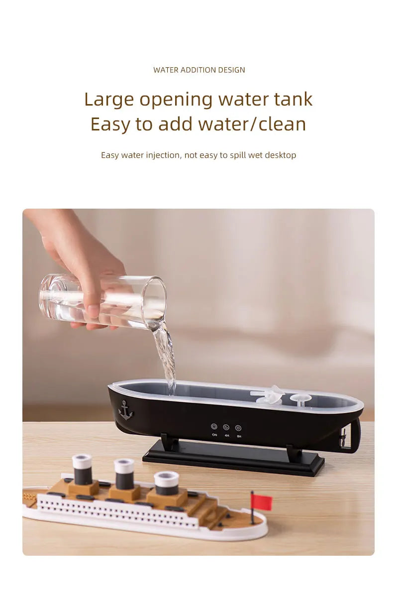 Titanic Mist Diffuser – LED Night Light & Aromatherapy Humidifier