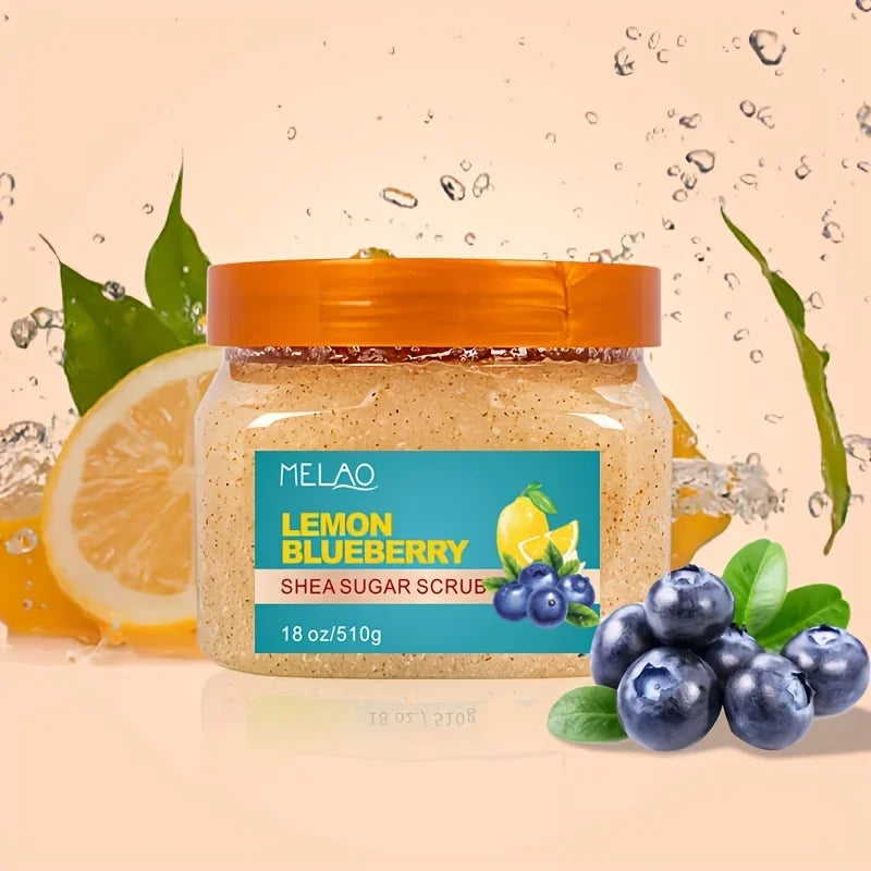 Shea Sugar Body Scrub – Blueberry & Turmeric