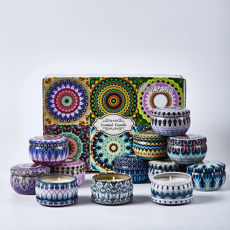 Obisesio Aromatherapy Scented Candle Set – Multiple Sizes