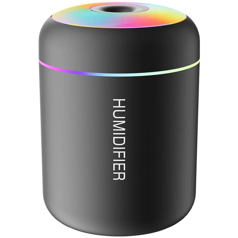 180ML Mini Air Humidifier USB Electric Aroma Diffuser – Essential Oil Purifier with Colorful Night Light
