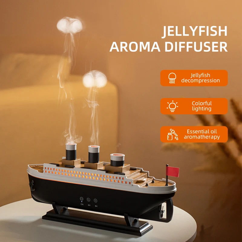 Titanic Mist Diffuser – LED Night Light & Aromatherapy Humidifier