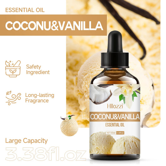 Coconut & Vanilla Essential Oil – 100% Pure Aromatherapy Blend